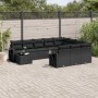 Set de sofás de jardín 11 pzas y cojines ratán sintético negro de , Conjuntos de jardín - Ref: Foro24-3220724, Precio: 687,24...