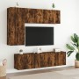 Muebles de TV de pared 5 pzas madera ingeniería roble ahumado en Muebles TV | Comprar online en Foru.es