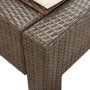 Tumbona para 2 personas con cojín ratán sintético marrón de vidaXL, Camas para exteriores - Ref: Foro24-46239, Precio: 281,88...
