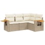 Juego de sofás jardín con cojines 4 pzas ratán sintético beige de , Conjuntos de jardín - Ref: Foro24-3226772, Precio: 343,18...