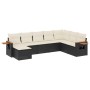 Set de sofás de jardín 8 piezas y cojines ratán sintético negro de , Conjuntos de jardín - Ref: Foro24-3227085, Precio: 454,6...