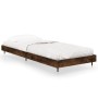 Estructura de cama madera contrachapada roble humo 75x190 cm de vidaXL, Camas y somieres - Ref: Foro24-832210, Precio: 64,01 ...