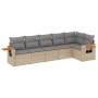 Juego de sofás jardín con cojines 6 pzas ratán sintético beige de , Conjuntos de jardín - Ref: Foro24-3226829, Precio: 394,97...