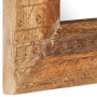 Espejo tallado a mano madera maciza de mango 50x50x2,5 cm en Espejos | Comprar online en Foru.es