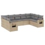 Set de sofás de jardín 9 pzas con cojines ratán sintético beige de , Conjuntos de jardín - Ref: Foro24-3252936, Precio: 625,4...