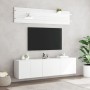 Muebles de TV de pared 6 piezas madera de ingeniería blanco en Muebles TV | Comprar online en Foru.es