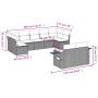 Set de muebles de jardín 9 pzas y cojines ratán sintético gris de , Conjuntos de jardín - Ref: Foro24-3252957, Precio: 580,04...