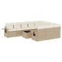 Set de sofás de jardín 11pzas con cojines ratán sintético beige de , Conjuntos de jardín - Ref: Foro24-3253035, Precio: 711,7...