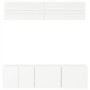 Muebles de TV de pared 6 piezas madera de ingeniería blanco en Muebles TV | Comprar online en Foru.es