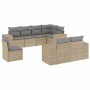 Juego de sofás de jardín con cojines beige 8 pzas ratán PE de , Conjuntos de jardín - Ref: Foro24-3222838, Precio: 563,55 €, ...