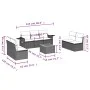 8-piece garden sofa set and gray synthetic rattan cushions by , Modular outdoor sofas - Ref: Foro24-3224520, Price: 449,31 €,...