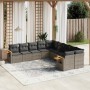 Set de sofás de jardín 10 pzas con cojines ratán sintético gris de , Conjuntos de jardín - Ref: Foro24-3227194, Precio: 603,3...