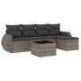 Set de muebles de jardín 6 pzas y cojines ratán sintético gris de , Conjuntos de jardín - Ref: Foro24-3221299, Precio: 357,08...