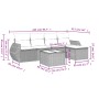 Set de muebles de jardín 6 pzas y cojines ratán sintético gris de , Conjuntos de jardín - Ref: Foro24-3221299, Precio: 357,08...