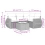 Set de muebles de jardín 5 pzas y cojines ratán sintético negro de , Conjuntos de jardín - Ref: Foro24-3221315, Precio: 325,7...