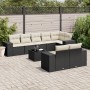 Set de sofás de jardín 8 piezas y cojines ratán sintético negro de , Conjuntos de jardín - Ref: Foro24-3222825, Precio: 545,3...