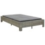 Tumbona para 2 personas con cojín ratán sintético gris de vidaXL, Camas para exteriores - Ref: Foro24-46240, Precio: 294,84 €...