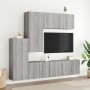 Muebles de TV de pared 5 pzas madera de ingeniería gris Sonoma en Muebles TV | Comprar online en Foru.es