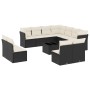 Set de sofás de jardín 12 piezas cojines ratán sintético negro de , Conjuntos de jardín - Ref: Foro24-3217826, Precio: 627,36...