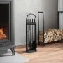 Fireplace tool set 5 pieces steel 23x15x66 cm by , fireplace tools - Ref: Foro24-156379, Price: 65,22 €, Discount: %