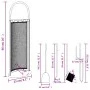 Set de herramientas para chimenea 5 pzas acero 23x15x66 cm de , Herramientas para chimeneas - Ref: Foro24-156379, Precio: 65,...