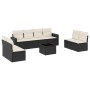 Set de sofás de jardín 8 piezas y cojines ratán sintético negro de , Conjuntos de jardín - Ref: Foro24-3218846, Precio: 472,0...
