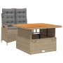 Set comedor de jardín 2 pzas con cojines ratán sintético beige de , Conjuntos de jardín - Ref: Foro24-3277487, Precio: 333,38...