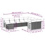 Set de sofás de jardín 10 pzas cojines ratán sintético negro de , Conjuntos de jardín - Ref: Foro24-3227994, Precio: 603,71 €...
