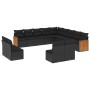 Set de sofás de jardín y cojines 13 pzas ratán sintético negro de , Conjuntos de jardín - Ref: Foro24-3228162, Precio: 831,25...