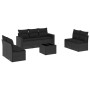 Set de sofás de jardín 8 piezas y cojines ratán sintético negro de , Conjuntos de jardín - Ref: Foro24-3218825, Precio: 473,4...