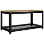 Mesita de centro MDF y hierro marrón claro y negro 90x45x45 cm de vidaXL, Mesas de centro - Ref: Foro24-286081, Precio: 79,80...