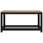 MDF and iron coffee table light brown and black 90x45x45 cm by vidaXL, Coffee table - Ref: Foro24-286081, Price: 78,93 €, Dis...