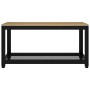 Mesita de centro MDF y hierro marrón claro y negro 90x45x45 cm de vidaXL, Mesas de centro - Ref: Foro24-286081, Precio: 79,80...