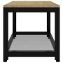 MDF and iron coffee table light brown and black 90x45x45 cm by vidaXL, Coffee table - Ref: Foro24-286081, Price: 78,93 €, Dis...