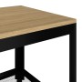 Mesita de centro MDF y hierro marrón claro y negro 90x45x45 cm de vidaXL, Mesas de centro - Ref: Foro24-286081, Precio: 79,80...