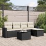 Set de sofás de jardín 6 piezas y cojines ratán sintético negro de , Conjuntos de jardín - Ref: Foro24-3218886, Precio: 323,9...