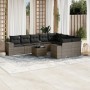 Set de sofás de jardín 10 pzas con cojines ratán sintético gris de , Conjuntos de jardín - Ref: Foro24-3223049, Precio: 602,4...