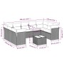 Set de sofás de jardín 10 pzas cojines ratán sintético negro de , Conjuntos de jardín - Ref: Foro24-3218136, Precio: 546,52 €...