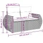 8-piece garden sofa set and black synthetic rattan cushions by , Modular outdoor sofas - Ref: Foro24-3221795, Price: 555,16 €...