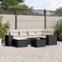 Set de comedor de jardín 7 pzas y cojines ratán sintético negro de , Conjuntos de jardín - Ref: Foro24-3222865, Precio: 404,5...