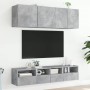 Muebles de TV de pared 5 pzas madera ingeniería gris hormigón en Muebles TV | Comprar online en Foru.es