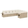 Set de sofás de jardín 9 pzas con cojines ratán sintético beige de , Conjuntos de jardín - Ref: Foro24-3220637, Precio: 597,6...