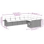 Set de sofás de jardín 9 pzas con cojines ratán sintético beige de , Conjuntos de jardín - Ref: Foro24-3220637, Precio: 597,6...