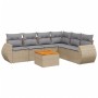 Set sofás de jardín 7 piezas y cojines ratán sintético beige de , Conjuntos de jardín - Ref: Foro24-3225023, Precio: 442,67 €...