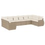 Juego de sofás jardín con cojines beige 10 pzas ratán sintético de , Conjuntos de jardín - Ref: Foro24-3254205, Precio: 679,0...