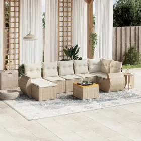 Juego de sofás de jardín con cojines beige 8 pzas ratán PE de , Conjuntos de jardín - Ref: Foro24-3225113, Precio: 559,23 €, ...