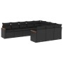 Set de sofás de jardín 10 pzas cojines ratán sintético negro de , Conjuntos de jardín - Ref: Foro24-3258737, Precio: 645,67 €...