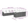 Set de sofás de jardín 10 pzas cojines ratán sintético negro de , Conjuntos de jardín - Ref: Foro24-3258737, Precio: 645,67 €...