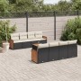 Set de sofás de jardín 8 piezas y cojines ratán sintético negro de , Conjuntos de jardín - Ref: Foro24-3227498, Precio: 506,3...