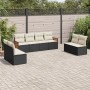 Set de sofás de jardín 8 piezas y cojines ratán sintético negro de , Conjuntos de jardín - Ref: Foro24-3227568, Precio: 425,0...